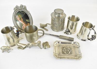 Lot 189 - SELANGER PEWTER; various items to include five...