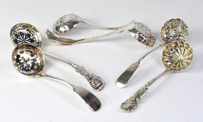 Lot 754 - A Victorian hallmarked silver sifting spoon,...