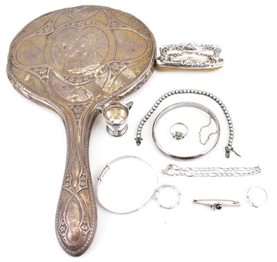 Lot 745 - Various items of hallmarked silver to include...