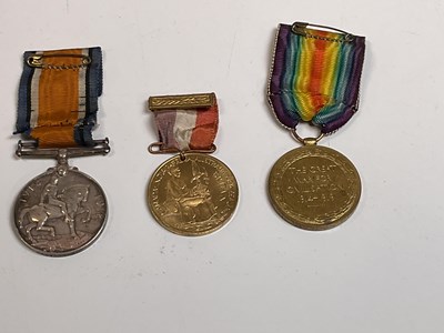 Lot 73 - A pair of WWI medals, comprising the War Medal...