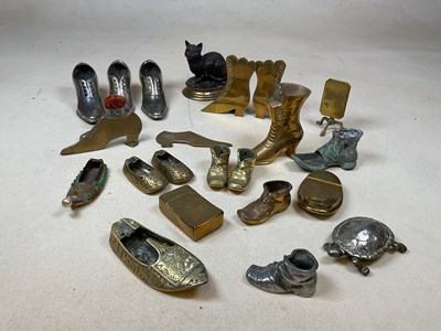 Lot 55 - A group of shoe related items including...