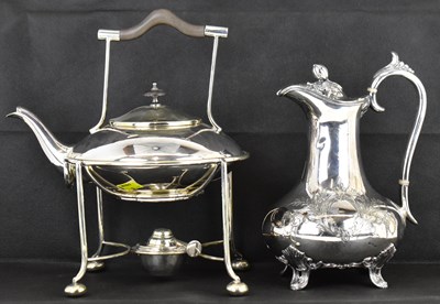 Lot 714 - An early 20th century silver plated spirit...