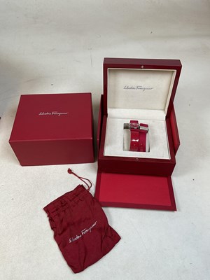 Lot 469 - SALVATORE FERRAGAMO; a boxed contemporary lady'...