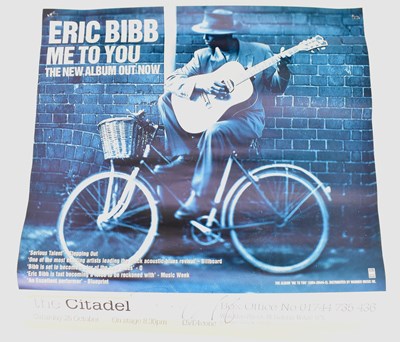 Lot 505 - ERIC BIBB; 'Me to You' a signed album poster,...