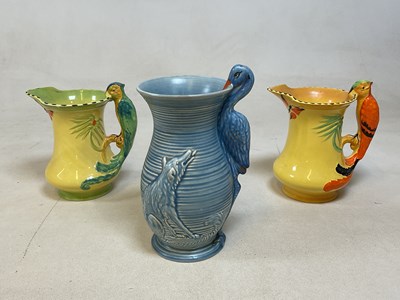 Lot 174 - Two Burleigh ware Art Deco jugs and a vase,...