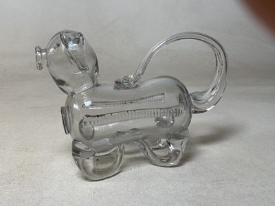 Lot 222 - A hand blown German glass decanter in the form...