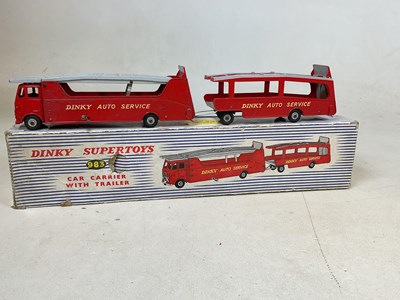 Lot 80 - DINKY; a boxed '983 Car Carrier with Trailer'.