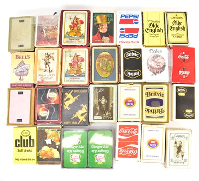 Lot 494 - Twenty-eight packs of playing cards, each with...