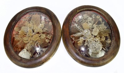 Lot 2099 - A pair of late Victorian framed panels of...