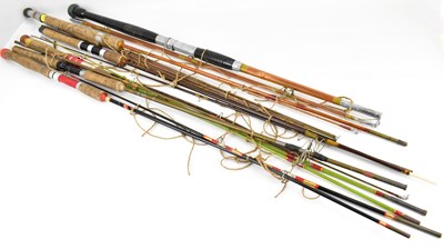 Lot 395 - Mixed fishing tackle to include seven fishing...