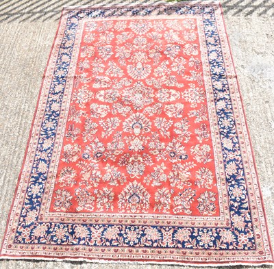 Lot 89 - An hand knotted Persian Kashan carpet, 298 x...