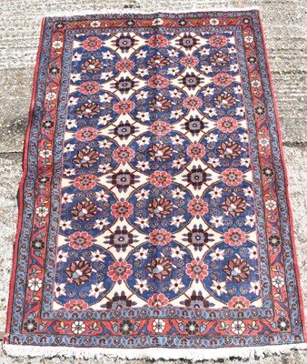 Lot 90 - A hand knotted Persian Veramin rug, 148 x 105cm.