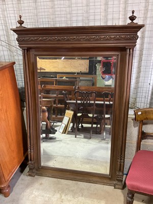 Lot 551 - A late 19th century French oak rectangular...
