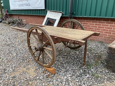 Lot 506 - A French costamonger's cart with iron trimmed...