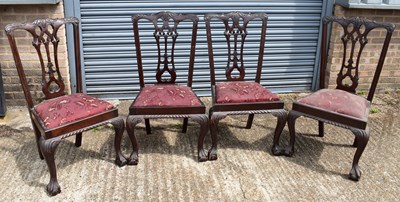 Lot 48 - A set of four early 20th century mahogany...