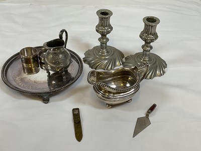 Lot 443 - A George III hallmarked silver helmet shaped...