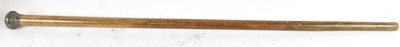 Lot 232 - A George V malacca cane with hallmarked silver...