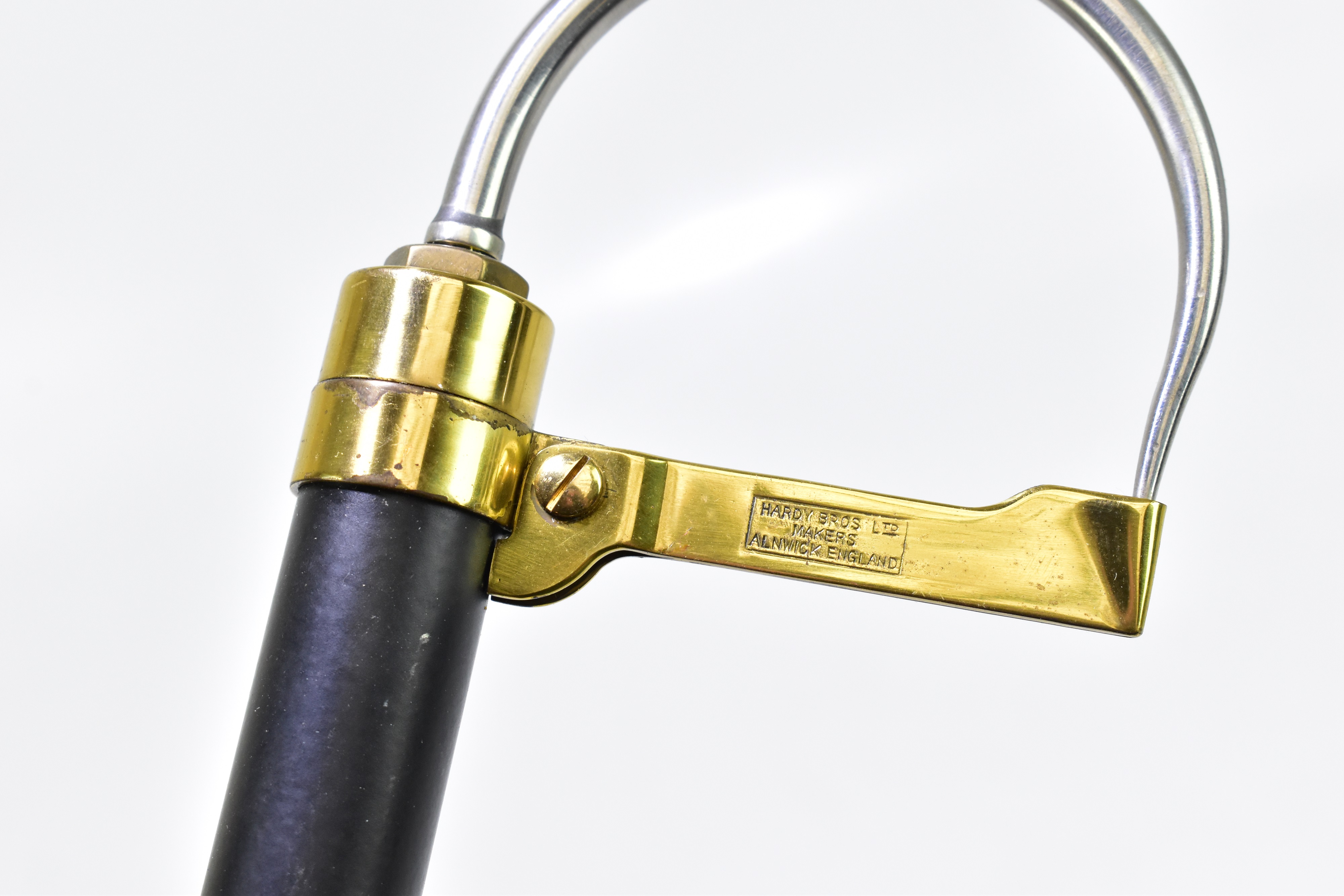 Lot 339 HARDY; a 1970s gaff with brass locking arm