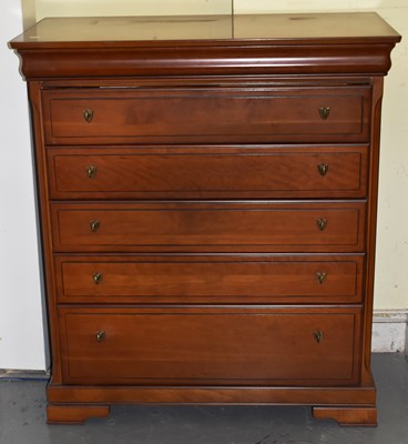 Lot 45 - A reproduction chest with cushion drawer above...