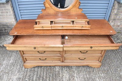 Lot 37 - A reproduction dressing chest, the removable...