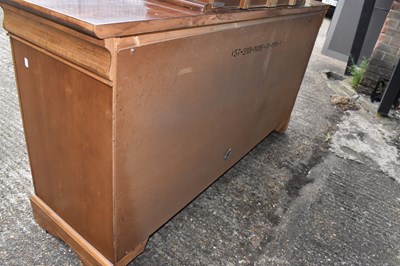 Lot 37 - A reproduction dressing chest, the removable...