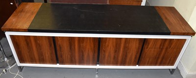 Lot 21 - A stylish 1970s rosewood sideboard, width...