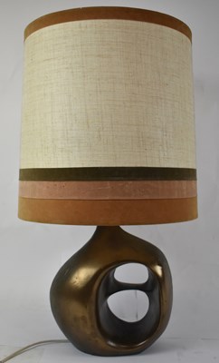 Lot 89 - A 1970s designer table lamp of abstract form,...