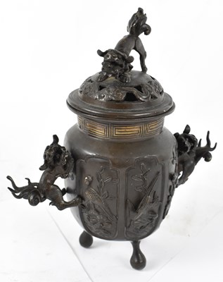 Lot 541 - A Japanese late Meiji period bronze censer...