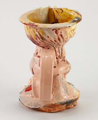 Lot 718 - SIMON CARROLL (1964-2009); an earthenware jug...