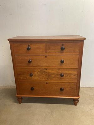 Lot 533 - An oak chest of two short over three long...