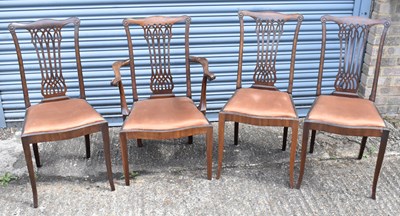 Lot 61 - A set of four early 20th century mahogany...