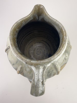 Lot 588 - MIKE DODD (born 1943); a stoneware jug covered...