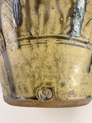 Lot 588 - MIKE DODD (born 1943); a stoneware jug covered...