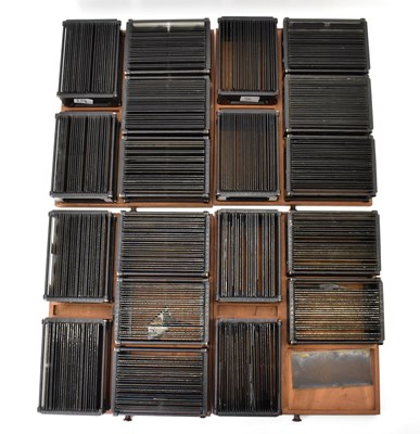 Lot 437 - Approximately 450 glass stereoscope slides,...