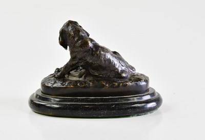 Lot 1148 - A decorative modern bronze figure of a seated...