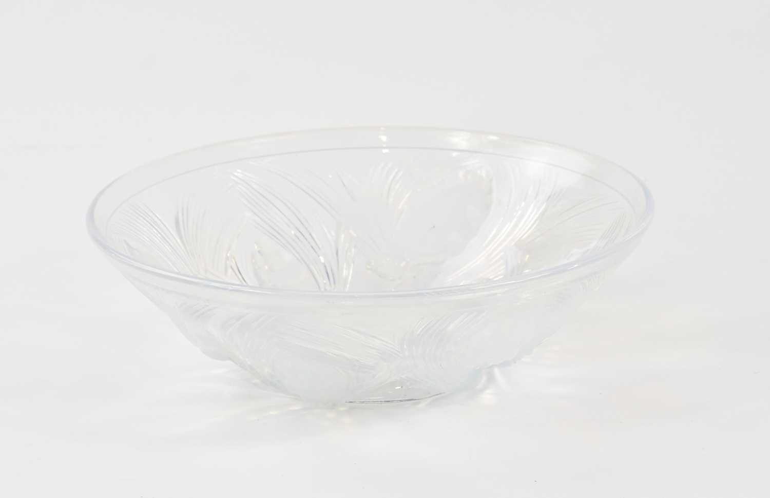 Lot 1555 - An Art Deco opalescent glass bowl of conical...