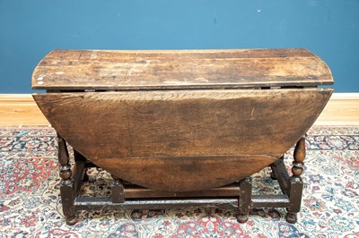 Lot 2440 - A 19th century oak gateleg table, 120x50x75cm.