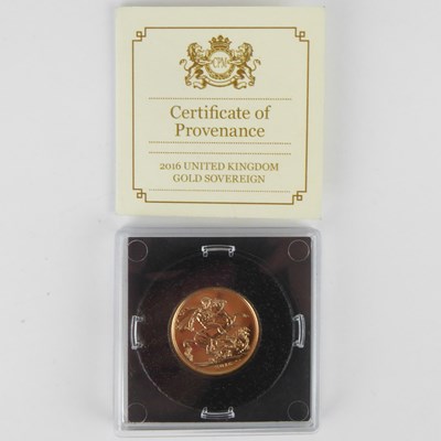 Lot 626 - An Elizabeth II full sovereign 2016, George...