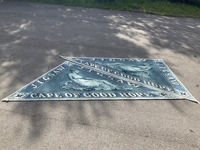 Lot 2368 - Two unusual Jigsaw rugs 'Cape of Good Hope',...