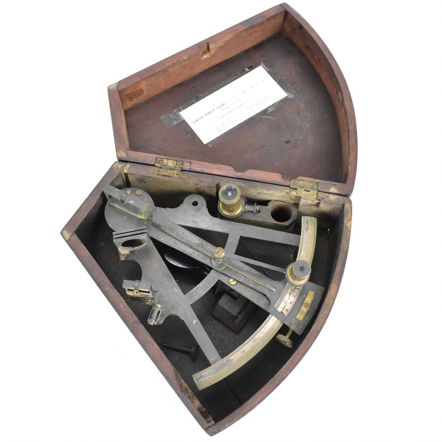 Lot 238 - A late 19th/early 20th century sextant with...