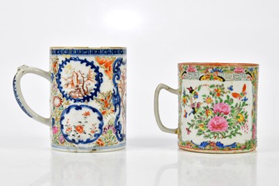 Lot 1116 - A 19th century Chinese Canton Famille Rose mug...