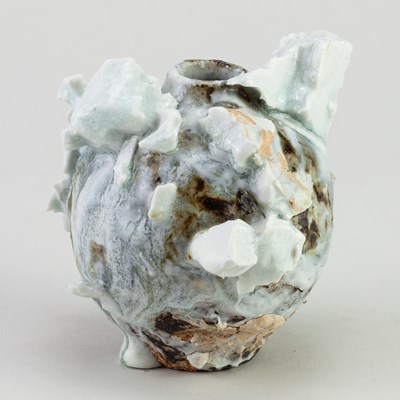 Lot 61 - AKIKO HIRAI (born 1970); a mini stoneware moon...