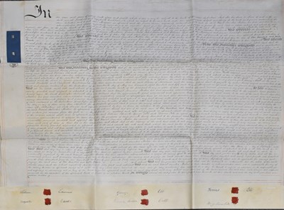 Lot 278 - Two mid 19th century indentures (2).