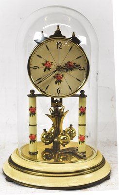 Lot 122 - An early 20th century German anniversary clock...