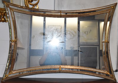 Lot 52 - A reproduction Venetian style wall mirror, 77...