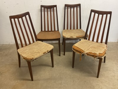 Lot 566 - G PLAN; a set of four Fresco dining chairs (4)
