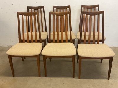Lot 568 - G PLAN; a set of six Fresco dining chairs (6)