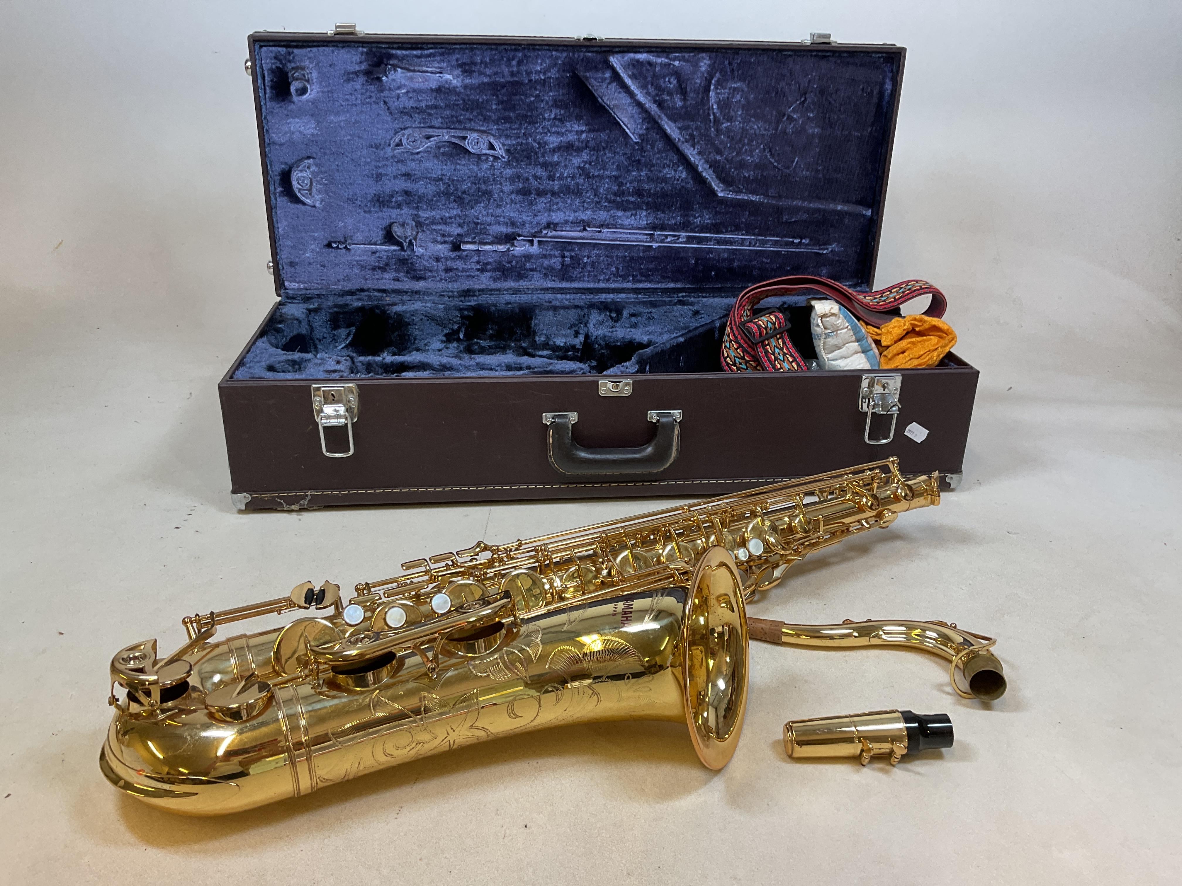 Lot 110 A cased Yamaha tenor saxophone, serial
