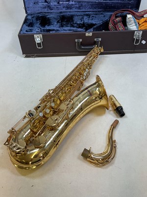 Lot 110 - A cased Yamaha tenor saxophone, serial number...