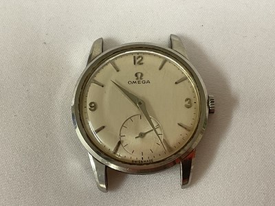 Lot 470 - OMEGA; a 1960s gentleman's stainless steel...